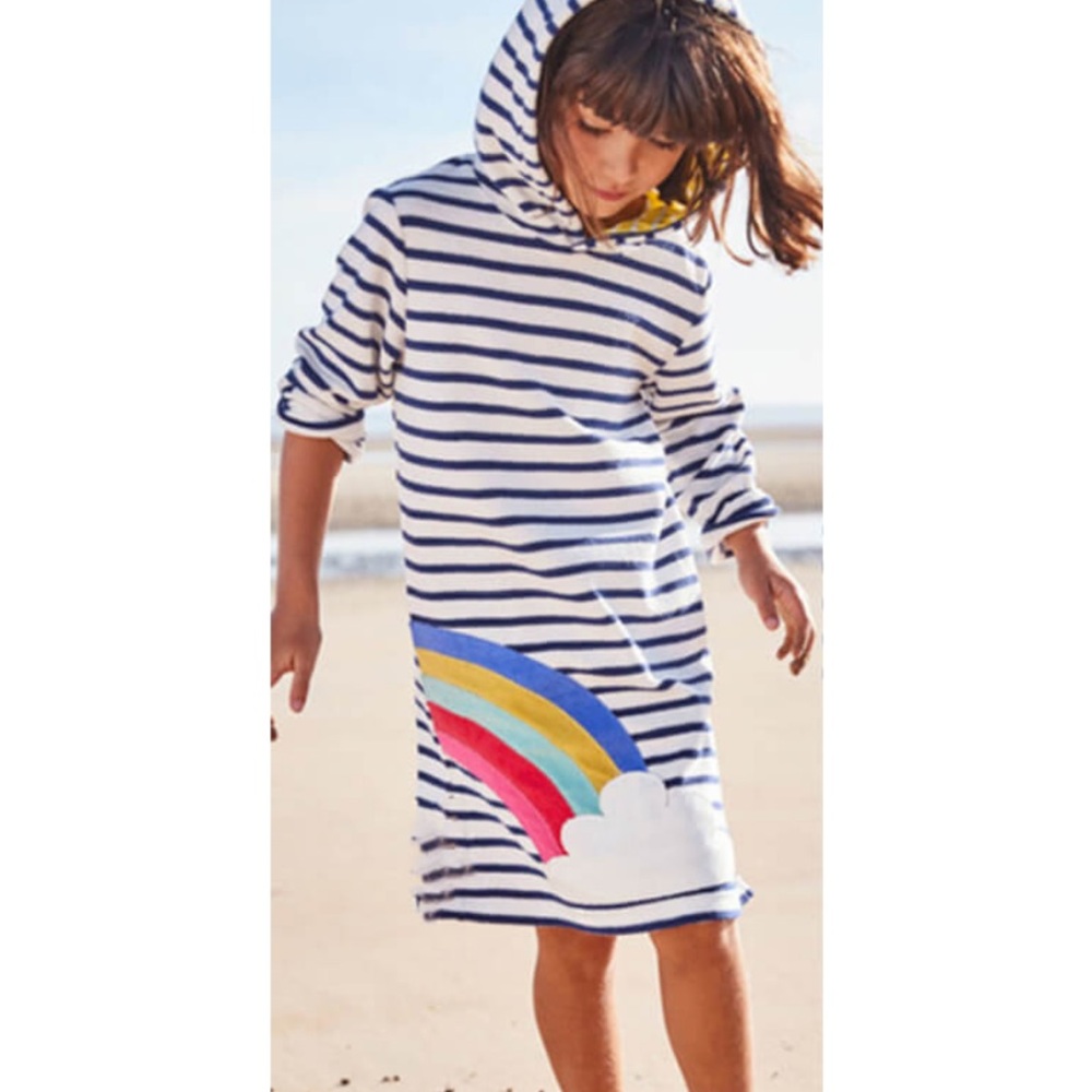 Mini Boden Toweling Hoodie 5-6 years